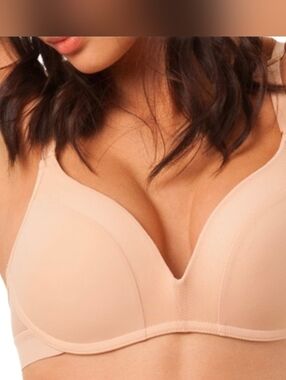 Lively The All-Day No-Wire Push-Up Bra 34A In Toasted Almond New NWT